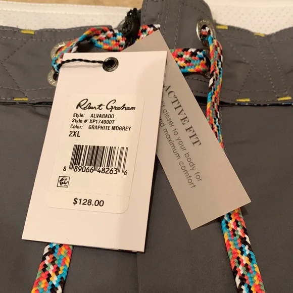 Robert Graham Alvarado Grey Swim Shorts